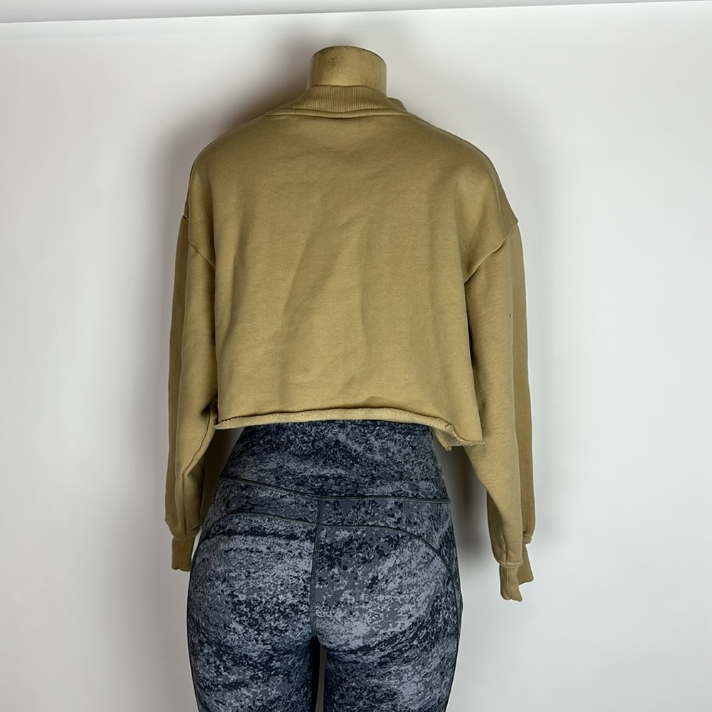 Pleasures Spike Embroidery Rib-Trimmed Sweatshirt Cropped Personalized View 3